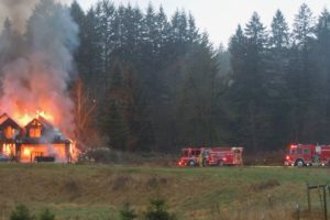 Firefighters responded to a two-story house fire at 530 S.E. Blair Road in Washougal on Wednesday. The cause of the blaze is being investigated by the Clark County Fire Marshal's Office. Updates to this story will be posted at www.camaspostrecord.com.