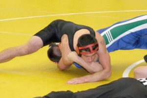 Brendan Casey captured second for Washougal in the 160-pound bracket of the 2A regional wrestling tournament Saturday, at Tumwater High School.