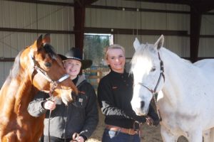 Washougal riders Tenley Stedman and Megan Townsend.