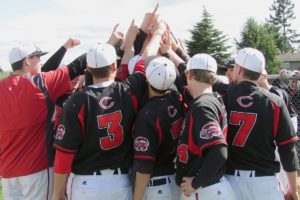 The Camas High School baseball team swept Mountain View in the league championship series Friday and Saturday. The Papermakers are 19-0 so far in 2011.