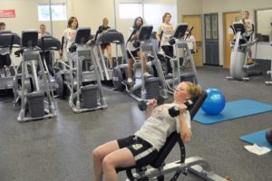 The new fitness center at Camas High School offers a variety of equipment and teaching stations to students.