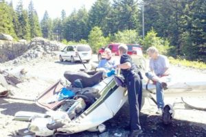 A four-passenger plane crashed near Larch Corrections Center in Yacolt Tuesday morning.  Both male occupants survived with non life-threatening injuries.