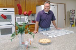 The new fellowship hall at Riverside Seventh-day Adventist Church is the site of community cooking classes and meetings of Pathfinder scouts and Narcotics Anonymous. Pastor Merrill Caviness (pictured) will be among the participants Sunday in a sale of crafts, housewares and baked goods, to help pay off the church's building loan.