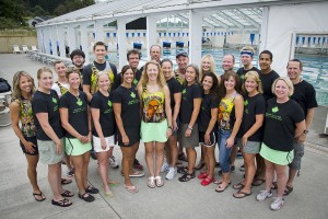 The Lacamas Headhunters are gearing up for the 2011 Ironman Canada event Aug. 28, Penticton, B.C. Pictured in the front row (left to right): Denise Edmiston, Terri Anderson, Natalie Aten, Julie Seale, Denise Croucher, Sonjia Chandaria, Deborah Skalbeck, Anita Burkard, Sondra Grable, Lisa Wourms, Nadine Taylor; back row (left to right): Stacey Lake, Karen O'Quinn, Andrew Kallenberger, Jason Saunders, Alan O'Hara, Mike Gilbert, Tom Wortman, Lori Saunders, Chris Clay, Ian Rogers, Mark Chandaria and Bob Croucher.