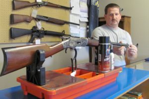 Erik Cain, owner of N.W. Cain Inc. armory, provides gun cleaning and repairing services. The new business, located in downtown Washougal, sells optics and a variety of new and used firearms, as well as ammunition, gun racks and cabinentry. Consignments are accepted.