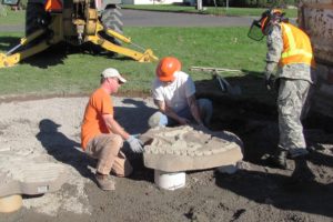 Washougal Parks employees recently installed several digging play elements in Dick Beaver Park. The "Things With Wings" development will include native wildflowers that attract birds and butterflies. The city received a $4,271 grant from the Parks Foundation of Clark County to pay for the project.