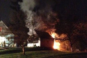 On Jan. 15, firefighters arrived at 2525 N.E. Everett St., in Camas, to find a detached garage fully engulfed in flames.