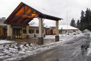 A new entrance greets visitors to Eagle Rehabilitation At Camas. The facility, formerly named Highland Terrace Nursing Center, is undergoing a $5 million remodel and expansion project.