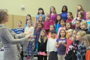 Natalie Wilson instructs students in the Grass Valley Vocal Jazz group during a recent early morning practice. The program is one of just a few in the nation. Recently, Wilson received regional and national accolades for her work.