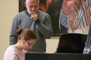 Contributed photo
Natalie Burton had the opportunity recently to participate in a work session with world-renowned pianist Vladimir Feltsman.