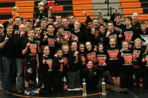 The Washougal High School girls and boys wrestling teams both captured sub-regional championship trophies Saturday, inside the Joe Brown Gymnasium.