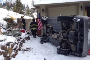 Firefighters responded to a call this morning about a vehicle that had traveled over an embankment in Washougal. The driver was the only occupant of the vehicle. He refused medical assistance.