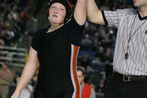 Abby Lees came back to the Tacoma Dome Saturday and gained the prize she lost out on a year ago. The Washougal High School sophomore went home with the 155-pound girls state championship.