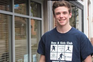 John Grall was honored as Youth of the Year for all Boys & Girls Clubs in the Portland metro area. He is a sophomore at Camas High School.