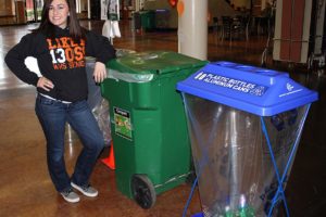 WHS senior Cassie Holcombe launched the Save Our Scraps program after learning her school was behind in its recycling efforts when compared to others county-wide.