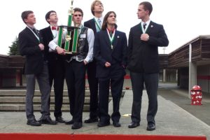 The Camas High School Knowledge Bowl Team celebrates its third state championship in a row this past weekend at Marysville-Pilchuk High School.