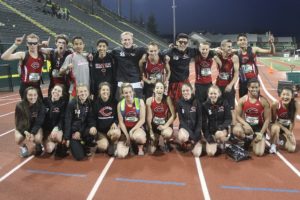 The Camas boys and girls track and field teams combined their talents to win the Oregon Relays against 67 other high schools Friday and Saturday, at Hayward Field in Eugene.