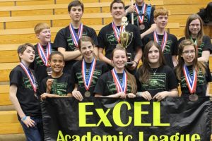 The ExCEL Academic League Science Olympiad team won the middle school division of the state competition. They will travel to nationals in Orlando, Fla., later this month.