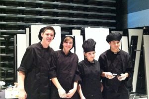 Contributed photo
WHS students Andrew Bastian, Melissa Cain, Danielle Crowley and Jess Kraff made award-winning beef kabobs, rice and a pineapple/coconut slushy during the Clark County Culinary Competition.