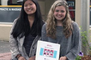 Kris Ahn (left) and Corrine Bintz started a chapter of the Girls Learn International club at Camas High School this winter. The club is designed to raise awareness regarding the importance of girls' access to education worldwide.