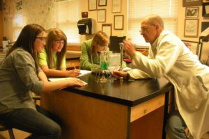 Photos by Danielle Frost/Post-Record
John Condon has been named one of two Camas-Washougal Chamber of Commerce Teachers of the Year. He teaches science at Skyridge Middle School.