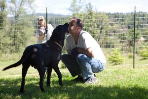 Ken Alwine, of Camas, is among the volunteers for Fences for Fido. The organization's mission is to improve the quality of life for dogs by removing chains and building fences.