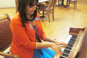 Dianna Kretzschmar plays the piano at Prestige Care and Rehabilitation, in Camas, and other locations throughout Clark County. She is the director of admissions and marketing at Prestige. The facility provides rehabilitation and nursing care after a stay in the hospital for a stroke, recovery from a surgery, after an illness or for management of a chronic disease.