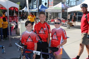 Paige Maas, 10; Blake Bell, 11; and Makayla Buzzell, 11; rode 27 miles in the American Diabetes Association's Tour de Cure fundraiser event July 26 at the Hillsboro Stadium. The three locals were Red Riders, bicycle riders with diabetes, and each raised $1,000 or more. Tour de Cure raised more than $400,000 for diabetes research, education and advocacy.