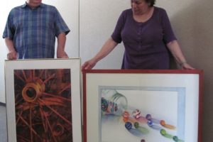 Will Ray and Luane Penarosa both are drawn to color and form in their work, although their artistic styles are different. They are the featured artists at the Second Story Gallery in Camas this month.