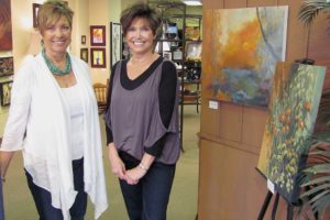 Sharon Ballard (left) and Marquita Call (right) have opened Ballard & Call, in downtown Camas. An assortment of art and handmade items are available to purchase in the gallery and shop. They include jewelry, purses, acrylic paintings, sculptures and embellished glassware.