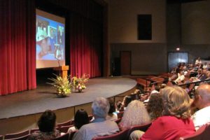 Friends, colleagues, family and community members gathered to remember Tom Hays during a memorial service at Washburn Performing Arts Center last week. The Jemtegaard Middle School history teacher passed away on Saturday, Sept. 14 at the age of 59.