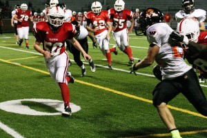 Bobby Jacobs ran like a Panther Friday, at Kiggins Bowl. The senior gained 229 yards and scored three touchdowns to help Washougal beat Fort Vancouver 35-0.