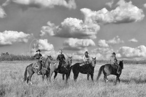 A photograph taken by Lara Blair features four women enrolled in an equine program in west Texas. Blair's "Horse Girls" fine art prints will be on display Friday through the end of October, in the Elida Field gallery, in downtown Camas.