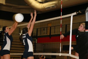 The volleyball comes off the fist of Brindl Langley like a speeding bullet. The Camas High School senior delivered 20 kills and 21 digs to lead the Papermakers to a 25-18, 25-19 and 25-16 victory against Skyview.