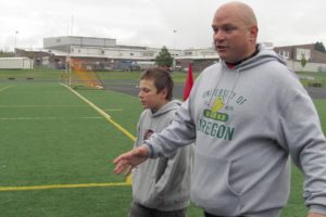 Dale Rule walked to raise awareness for childhood obesity and MS. Rule weighed more than 350 pounds before he began walking a year and a half ago.