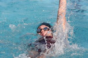 Eugenia Beale helped the Papermakers win the 400 and the 200 freestyle relay races Thursday, at Cascade Athletic Center. She also finished second in the 500 free and fourth in the 200 individual medley.