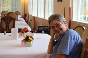 Claudia Bennett, a 58-year-old breast cancer survivor, recently spoke during the Pink Tea held at Columbia Ridge Assisted Living. The event was a fundraiser for the Pink Lemonade Project, an organization founded by Camas Dr. Allen Gabriel and his wife Cassie.  Bennett, who was first diagnosed in 2001 at the age of 45, is a caregiver at Columbia Ridge.