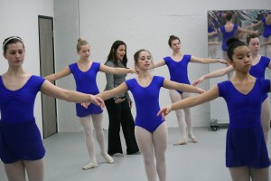 VEGA and Virtuosity Dance Director Diana Alcomendas leads a Level 4 American Ballet Theatre class at the academy's new secondary location at 240 N.E. Third Ave., in downtown Camas.