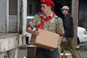 Last year, donations collected by Walk & Knock volunteers were brought to the Tidland Corp., parking lot in Camas, one of 10 drop off sights throughout Clark County. There, the non-perishable food items were boxed up and loaded into a truck by volunteers including members of Boy Scout and Girl Scout troops and other service organizations. This year's Walk & Knock food drive is scheduled for Saturday. Volunteers will begin picking up donations at 9 a.m.