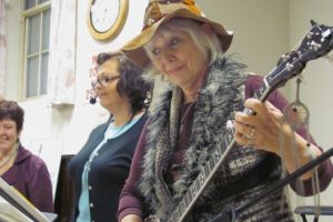 Mari Stephenson, Cheryl Waldemer and Sherian Wright (from left to right) recently performed at the Pythian Retirement Center, in Vancouver. "Another Shade of Bluegrass" performs at several retirement and assisted living facilities, as well as farmers markets and festivals.