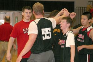 New Camas High School boys basketball coach Skyler Gillispie (left) is excited to lead the Papermakers into the future.