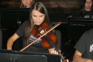 Abby Mihaiuc plays the violin with the Junior Symphony of Vancouver. Mihaiuc, 15, of Washougal, started playing nine years ago when she was in kindergarten. "After having one violin lesson, I knew it was the instrument for me," she said.