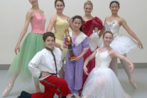 These local youth will perform in "The Nutcracker" this weekend at the Royal Durst Theatre. They include (front row, left to right): Ben Gutkind, Lizzie Schneider and Rebecca Schneider; and (back row, left to right): Molly Bartley, Hannah Gutkind, Kamiah Auger-Koch and Minerva Zhou.