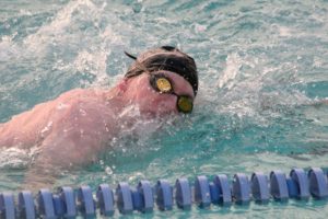 Camas team captains Nick Kabel (left), Alastair Graham and Ian Ulmer have been swimming together for four years.