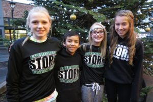 Local Evergreen Storm Track Club runners Allison Warta, Tyler Dinh, Gabriella Warta and Rachel Blair (left to right) competed at the Junior Olympic National Cross Country Championships Dec. 13, in Myrtle Beach, S.C. Dinh and and Blair finished in the top 10 of their age divisions to become All-Americans.