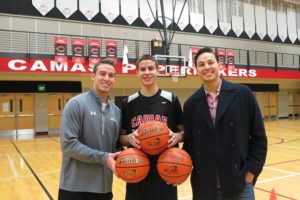 Daniel, Jordan and Ryan Anderson are leaving an impression on the Camas High School boys basketball program. Daniel coaches the junior varsity team, Jordan is a senior on the varsity team, and Ryan is a father to a 1-year-old daughter.