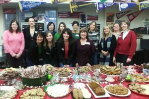 Approximately 5,000 cookies, sweet breads, chocolate treats and other goodies awaited staff at Camas High School the Monday before winter break. It was courtesy of  families who are part of a staff appreciation group started by parent Elizabeth Emmet in 2009.