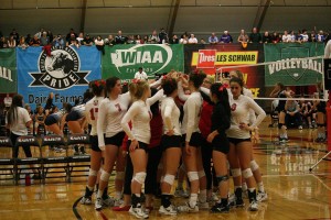 The Camas High School volleyball team finished off Tahoma for fifth place in the 4A state tournament Saturday, at St. Martin's University, in Lacey.