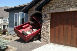 A stolen Nissan pickup truck crashed into a Camas home this morning. The driver fled the scene, but was quickly captured by police. He will be booked into the Clark County Jail on multiple charges. The owner of the home was inside at the time of the incident, although she was not injured.