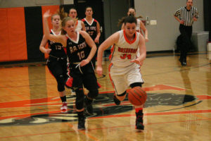 Alyssa Blankenship broke loose for 31 points, 13 steals and seven rebounds Monday, to help the Panthers defeat R.A. Long 63-47. 